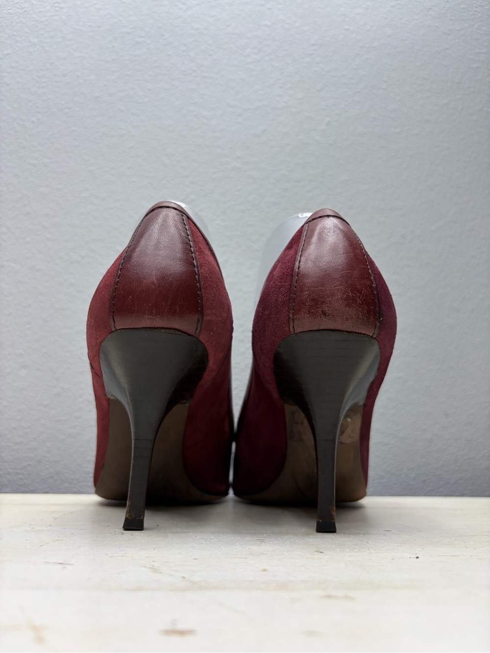 Tory Burch maroon Suede Eliza Pointed Loafer Pumps Size 9.5 - Picture 5 of 8